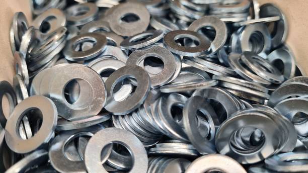 abstract background in the form of screws and hardware.