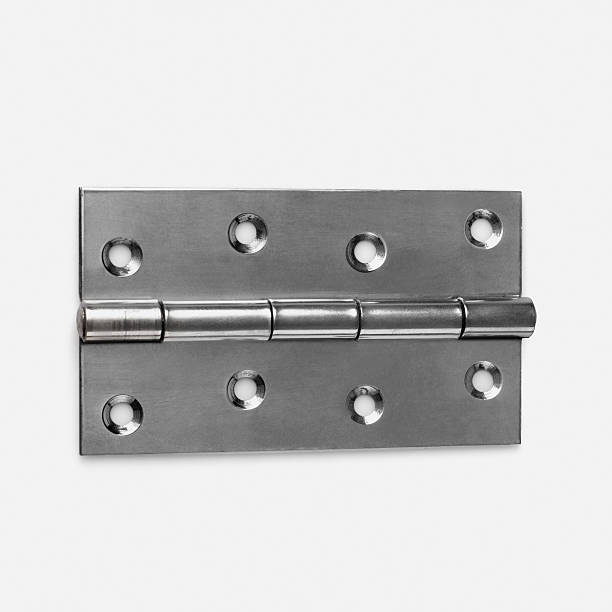 close up of a door hinge